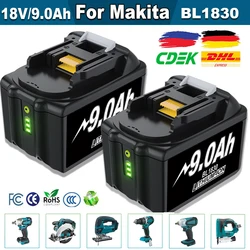 Akumulator 9.0Ah akumulator 18V BL1830 BL1815 BL1860 BL1840 wymiana elektronarzędzia bateria do narzędzi Makita