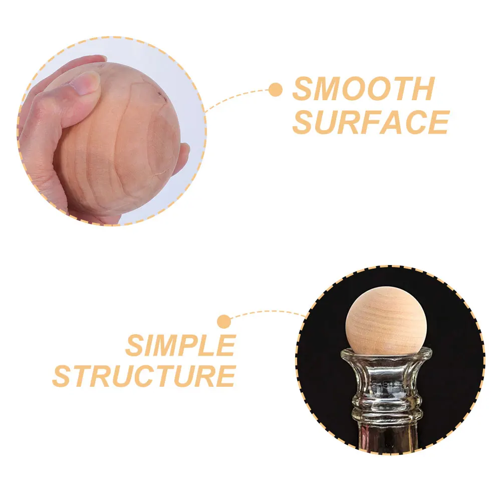 

Wooden Balls Round Solid 8cm Diameter Smooth Surface DIY Craft Accessories Unfinished Wood Paint Decor Fitness