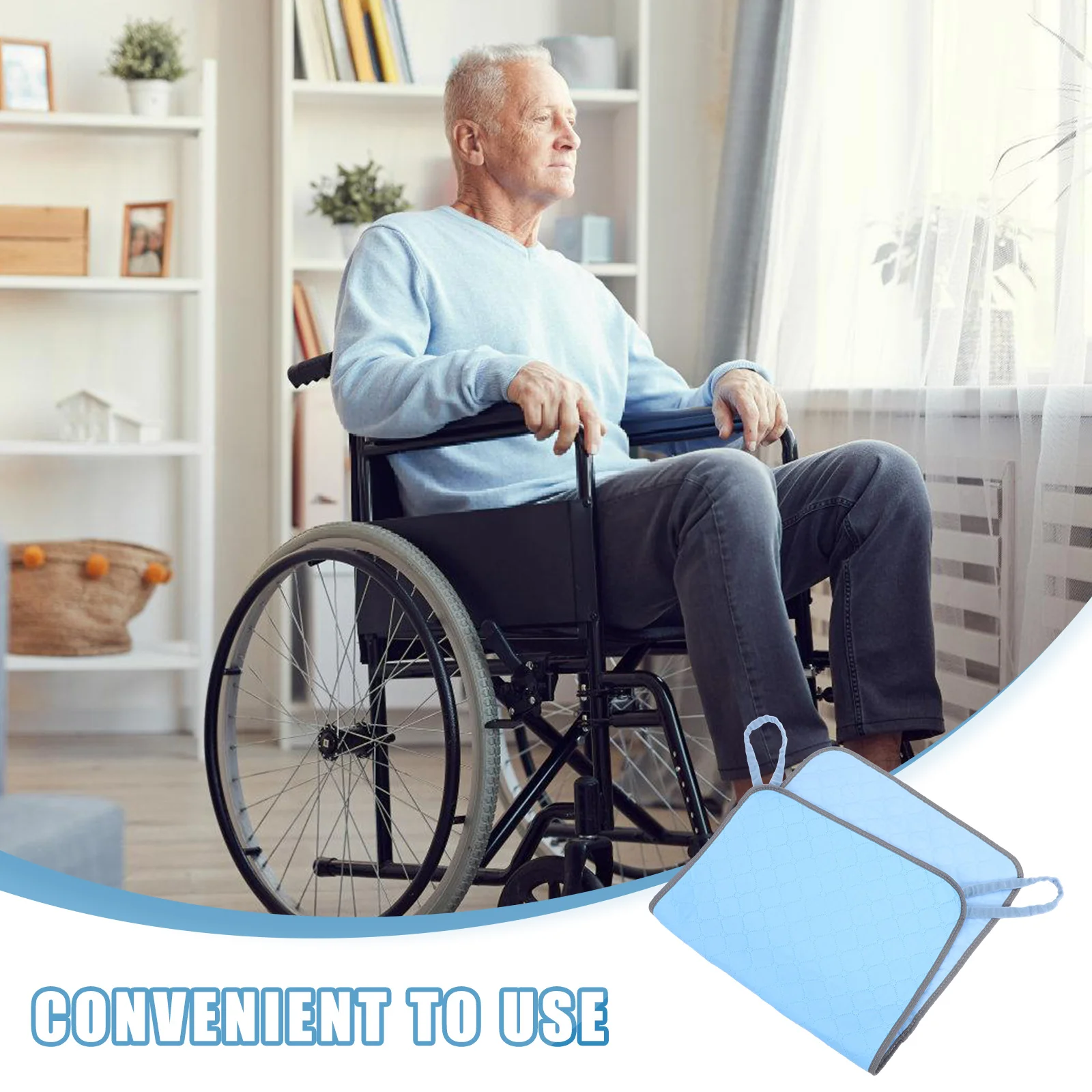 

Wheelchair Pad Washable Adult Pee Pads Electric Accessories Incontinence Waterproof Leakproof Seat Cushion Nonslip Comfortable
