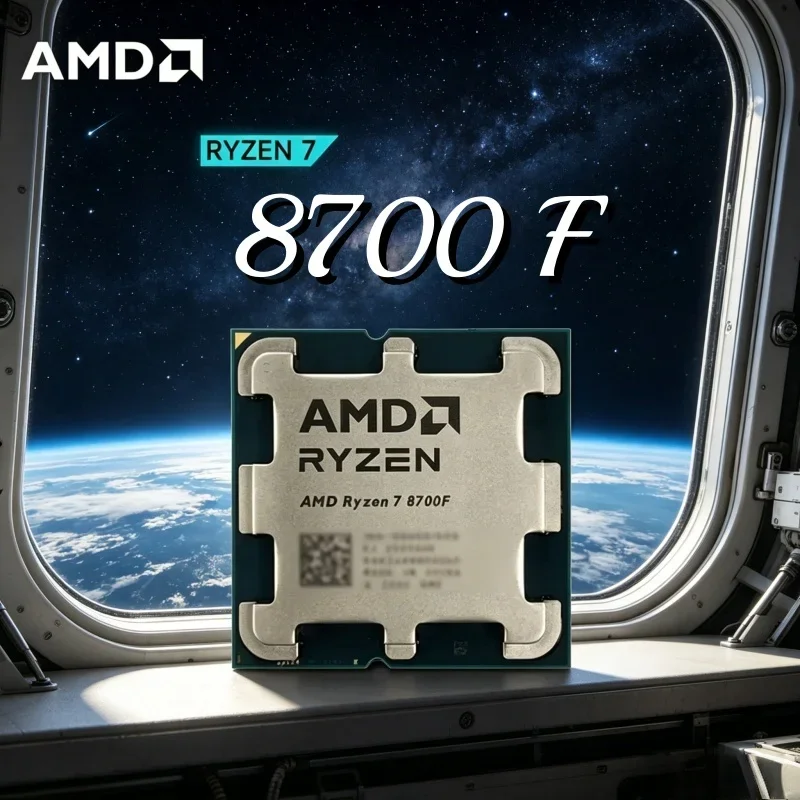 Nuevo procesador para juegos AMD Ryzen7 8700F con arquitectura Zen4, 4.1-5.0GHz desbloqueado, CPU AM5 compatible con DDR5, placa base para computadora de jugador.