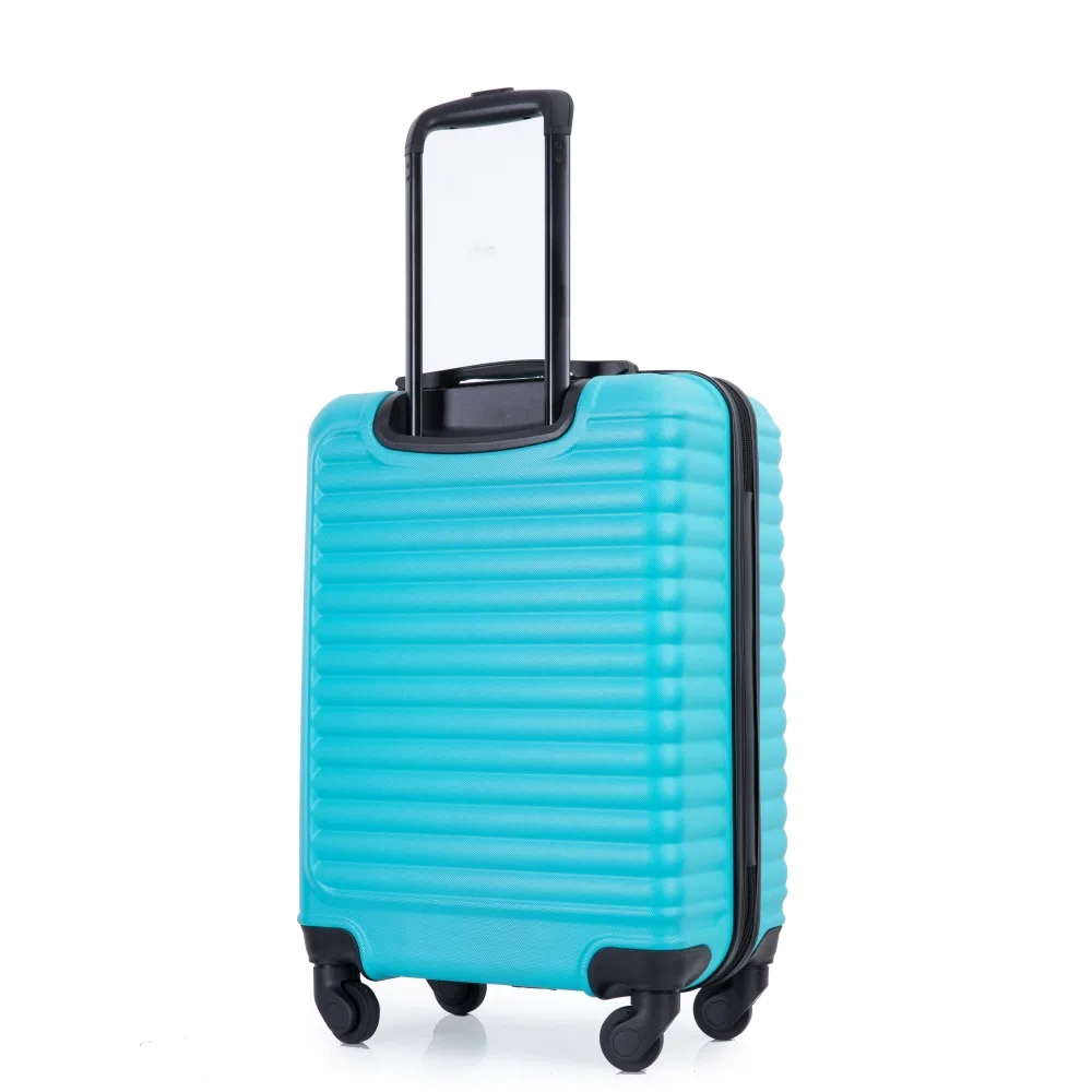 

20" Carry on Luggage Lightweight Suitcase, Spinner Wheels, Turquoise Outdoor Bags