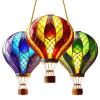 Collections Valentines Day Outdoor Decorations Hot Air Balloon Solar Lantern Hanging Flickering Flame Outdoor Lights