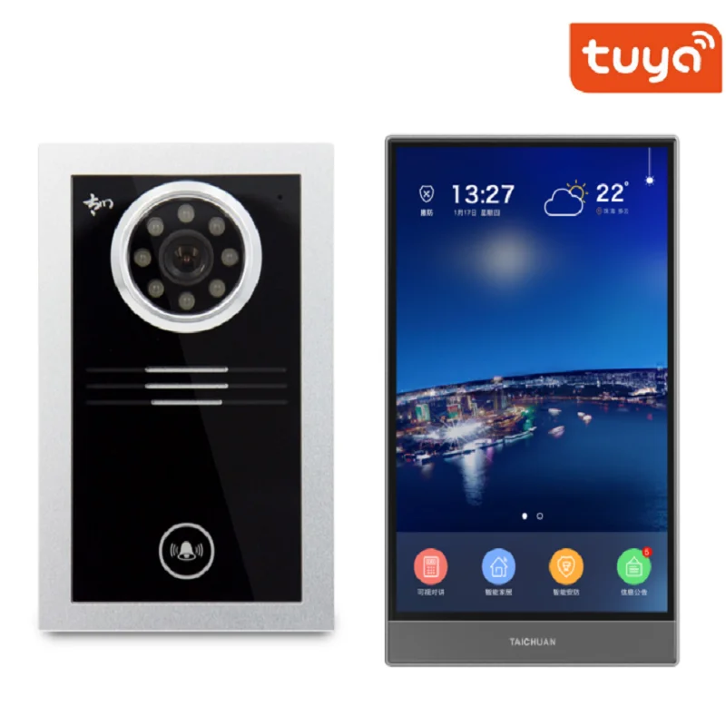 Apartment Villa Security  Intercom Android  Tuya wifi Smart Home SIP  Door Phone