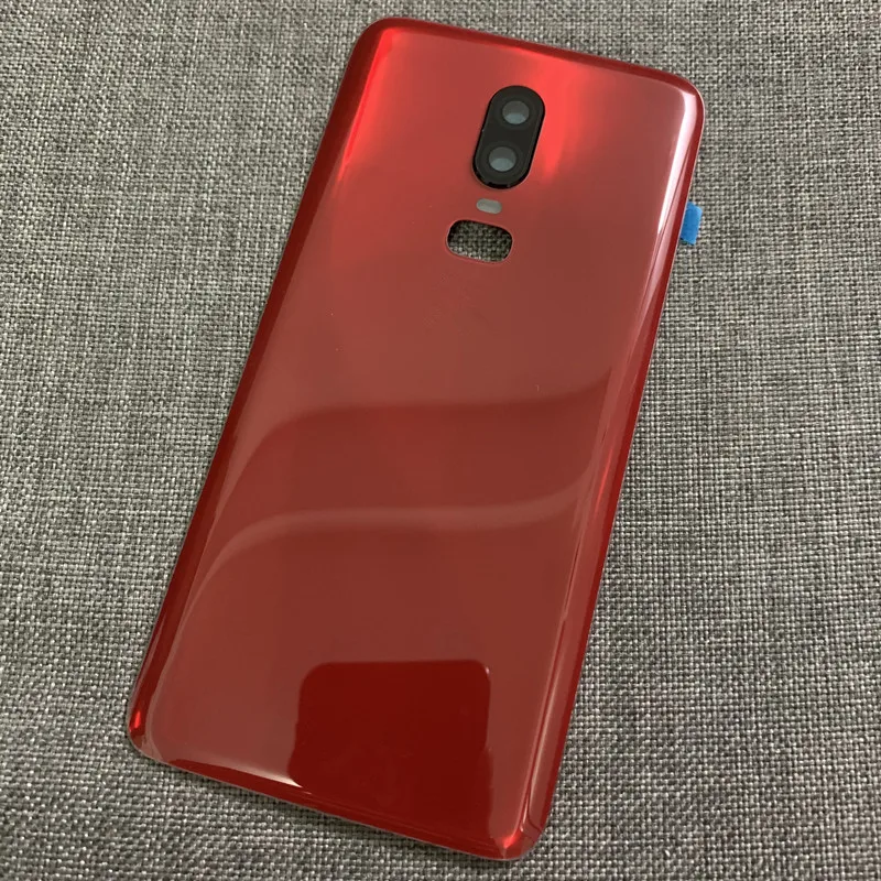Oneplus6 Housing For Oneplus 6 One Plus 6.28" Glass Battery Back Cover Repair Replace Door Phone Rear Case + Camera Lens image 2