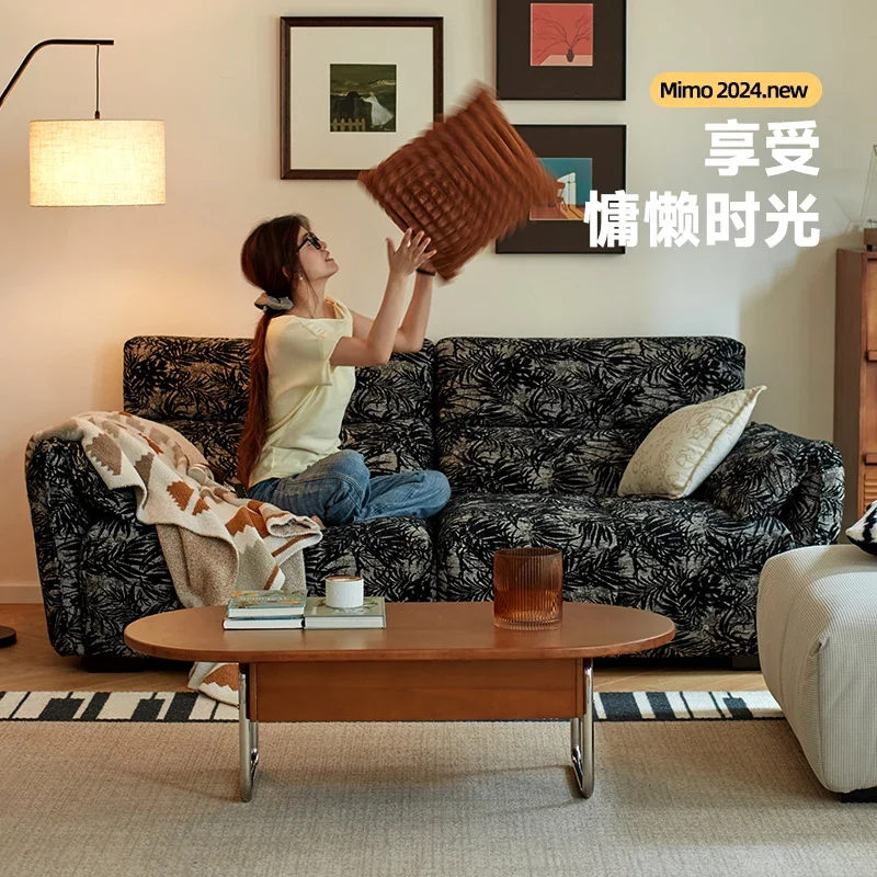 room, free combination of small apartments, contrasting color technology cloth for two people, French bedroom, fabric sofa