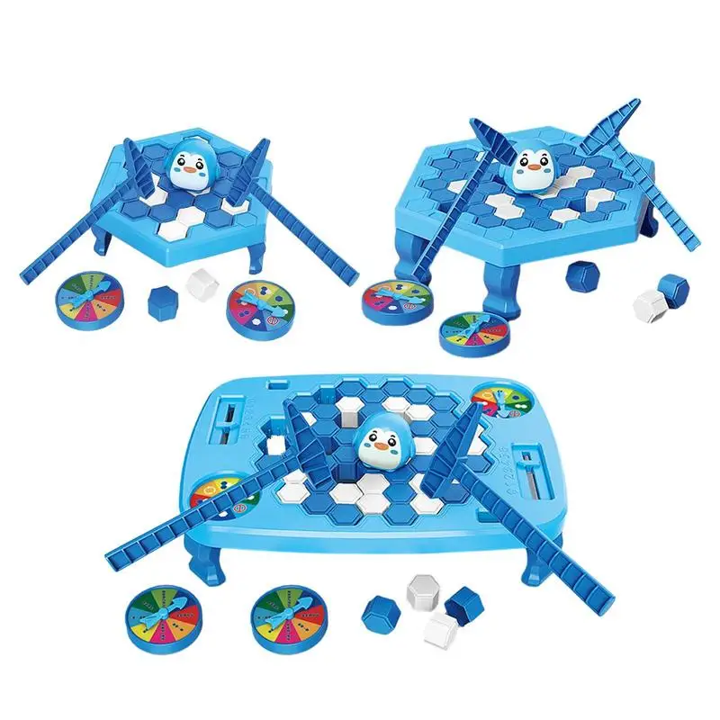 Ice Block Breaking Game Toy Parent-child Interactive Multiplayer Penguin Trap Fun Board Party Table Puzzle Game Toy For Kids