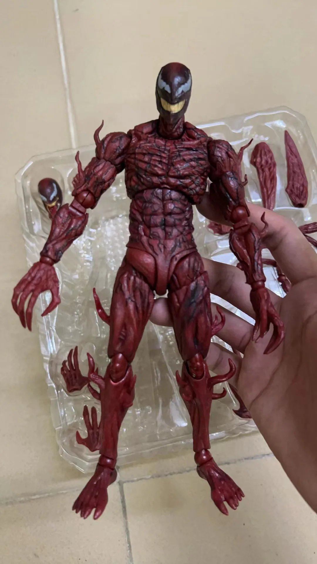

20 см Shf Venom, экшн-фигурка, игрушки Ko Carnage, модель, статуя, коллекционные украшения, кукла, рождественские подарки
