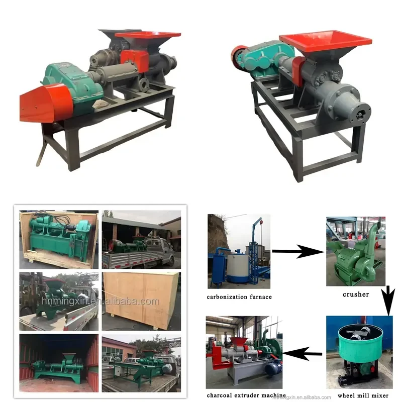 Biomass Charcoal Briquette Making Machine Charcoal Extruder Machine