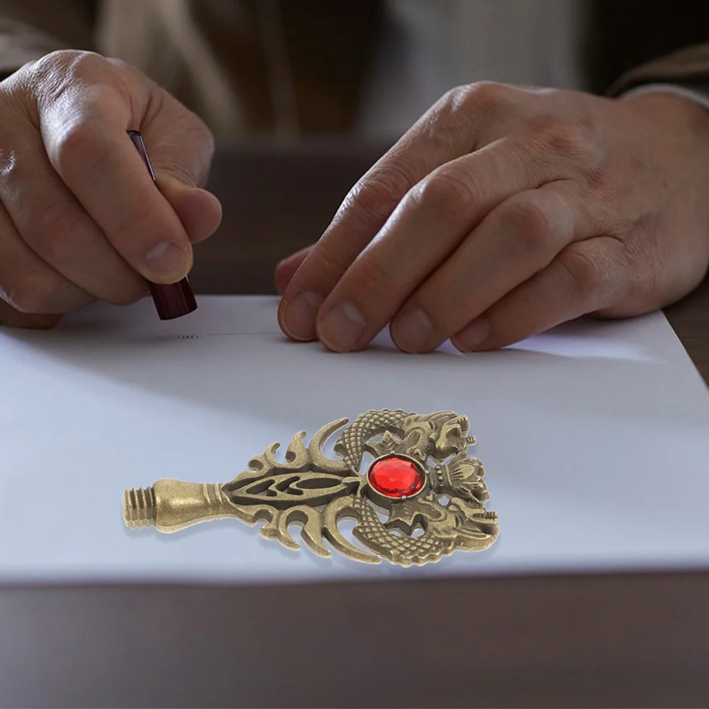 2 قطعة مقابض ختم الشمع المعدنية DIY بها بنفسك ختم مقبض استبدال للأظرف دعوات شهادات ختم أداة