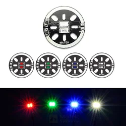 2pcs RC LED X2 5V Led navigazione rotonda scheda luminosa per 1806 2204 2206 supporto motore Rc Drone