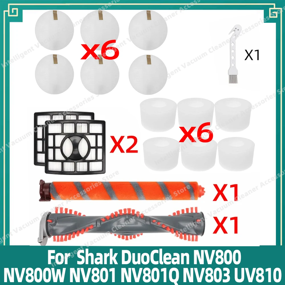 

Compatible For Shark DuoClean NV800 NV800W NV801 NV801Q NV803 UV810 Vacuum Cleaner Main Brush Roller Brush HEPA Filter Parts