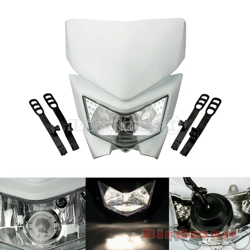 Motorcross Headlight Handlebar Hand Guard Front Rear Mudguar Fender Dirt Bike For Kawasaki KLX 450R 450F 450L KLX450R KLX450L F