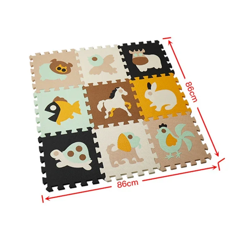 Baby Play Mat 30x30cm Kids EVA Foam Puzzle Carpet Interlocking Floor Tiles Educational Alphabet Numbers Activity Gam Floor Mats