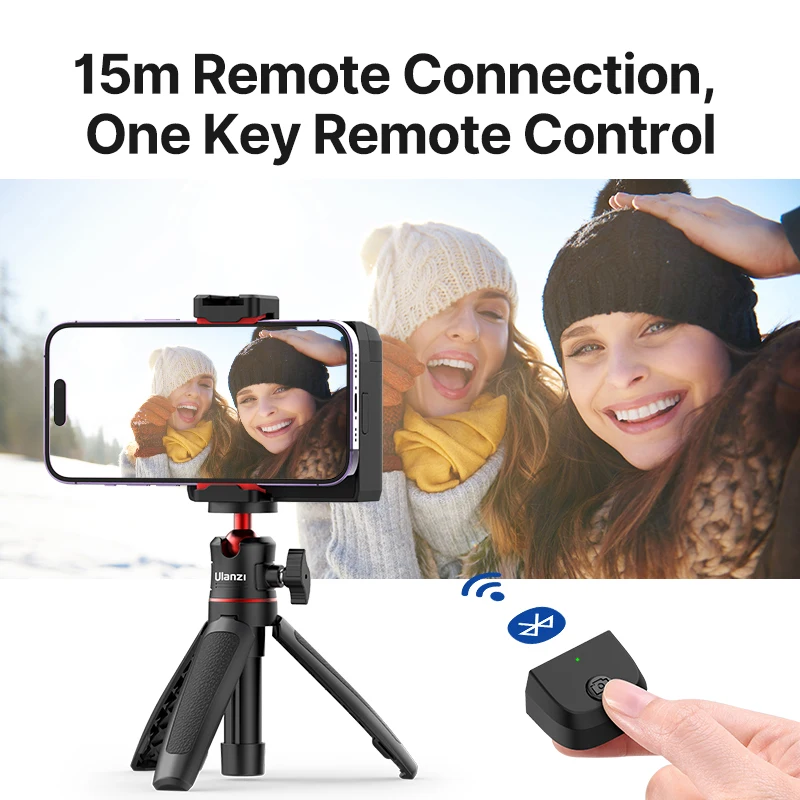 Ulanzi CG02 Smartphone Camera Grip Bluetooth ze światłem wypełniającym CRI 95+ 15M Remote Zoom