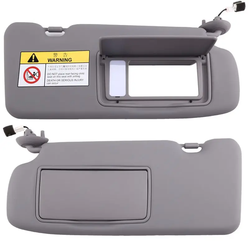 

ABHY-Sun Visor Gray 83230-TLY-H11ZB 83280-TLY-H11ZB For Honda CRV CR-V 2017-2021 W/Mirror Light Left Right