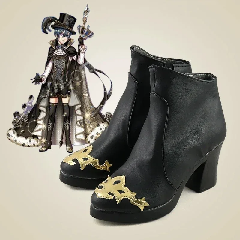 

NewAnime Game Black Butler Ciel Phantomhive Cosplay Boots Shoes Halloween Carnival Party Costume2025