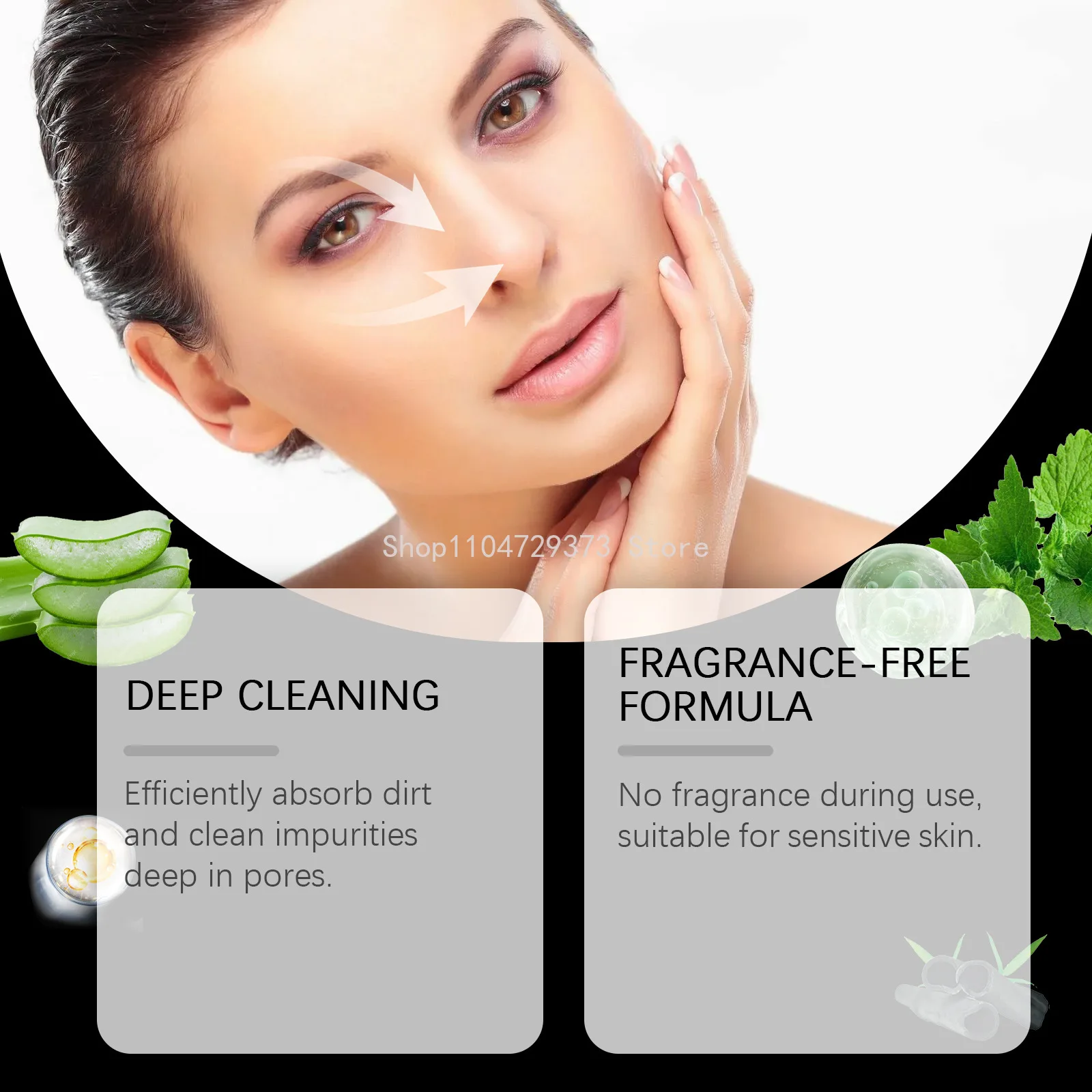 10 قطعة شرائط مسام الأنف مزيل الرؤوس السوداء التطهير العميق لحظة المسام فك غير دهني قشر الأنف ملصق الجمال