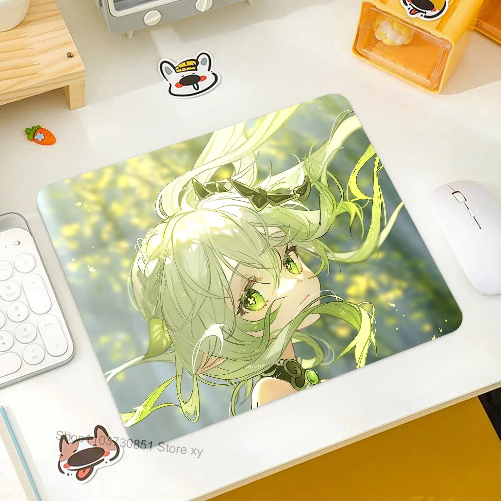 

Nahida Genshin Impact Mousepad RGB Small Size Gaming Mouse Pad With LED Light Desk Mat Super Smooth Non-slip Rubber