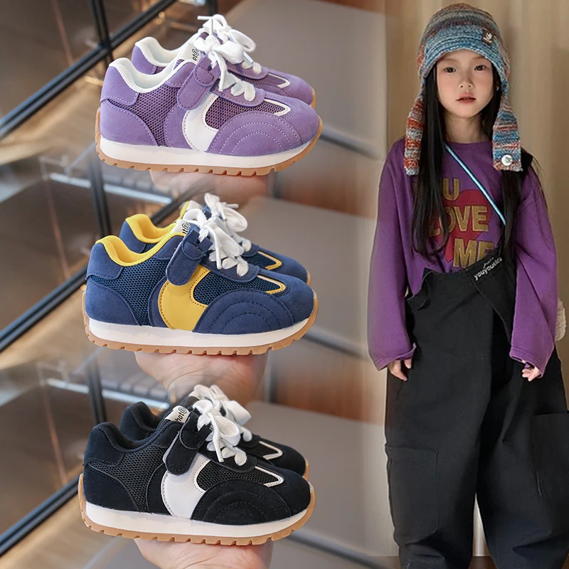 

2026 Autumn New Children's Sports Shoes Student Lightweight Running Shoes Boys and Girls Fashion Dad Shoes Kids Shoes for Girl