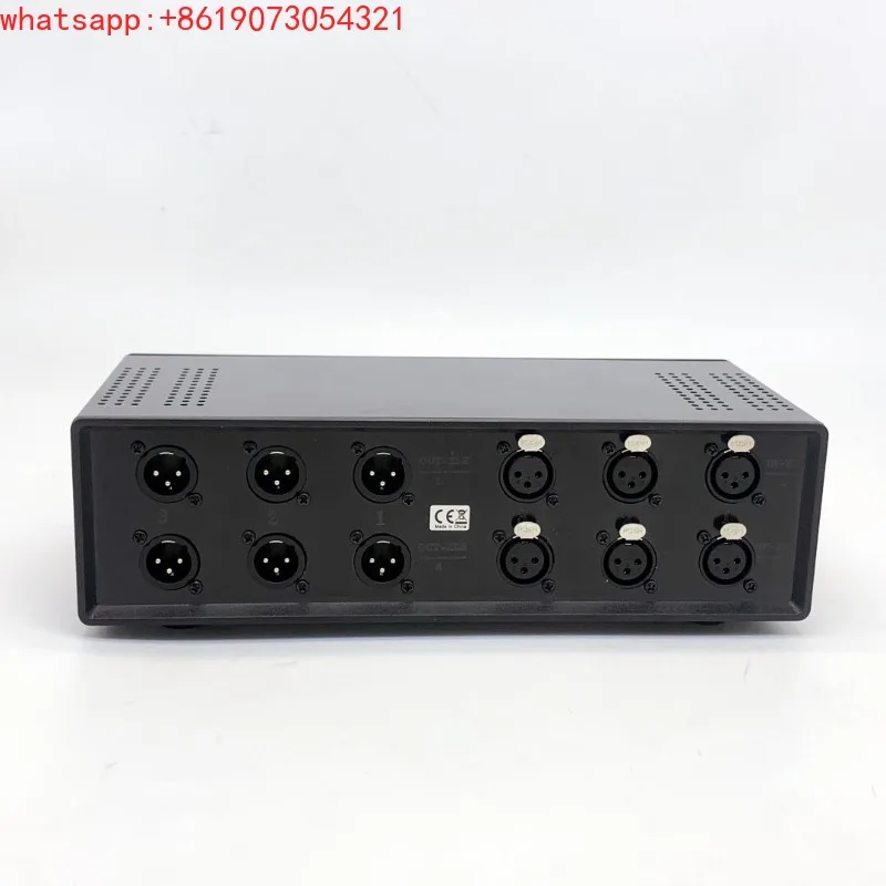 3-IN-3-OUT 3-way XLR balanced stereo converter audio selector