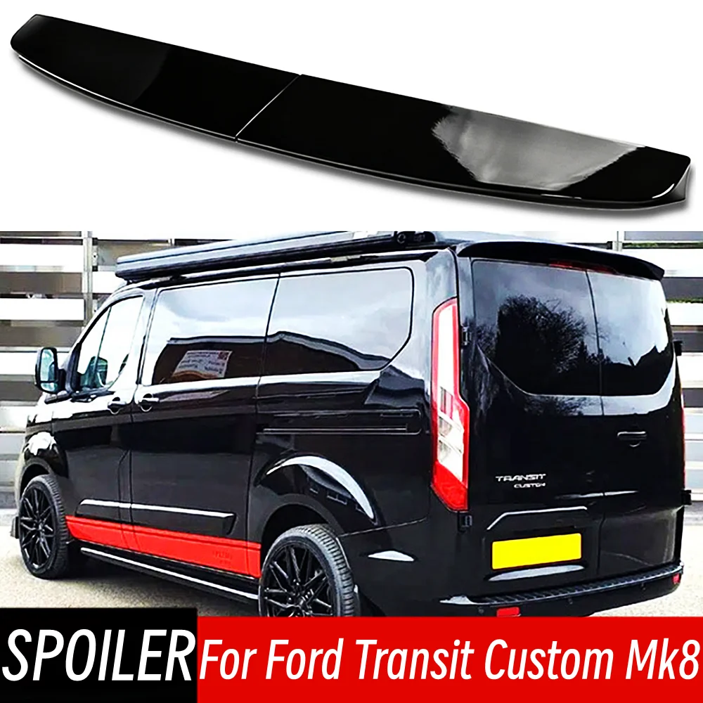 For 2012-2023 Ford Transit Custom MK8 Barn Doors Rear Roof Trunk Lid Spoiler Wings Sport Styling Car Exterior Accessories Part