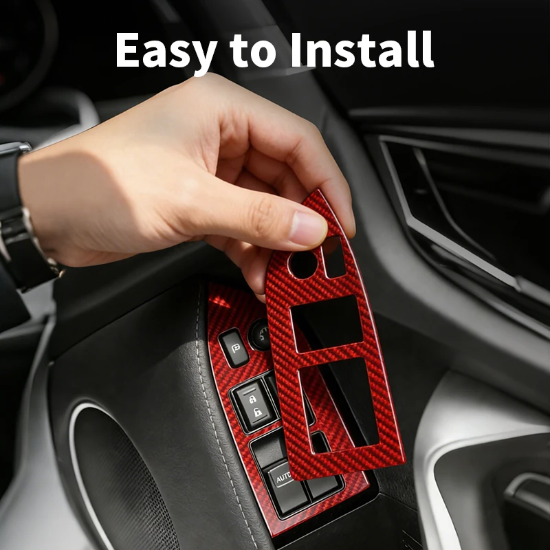 

For Toyota 86/GT86 (2012-2020) Carbon Fiber Window Lift Button Frame Trim Sticker Cover Car Interior Accessories Decorative