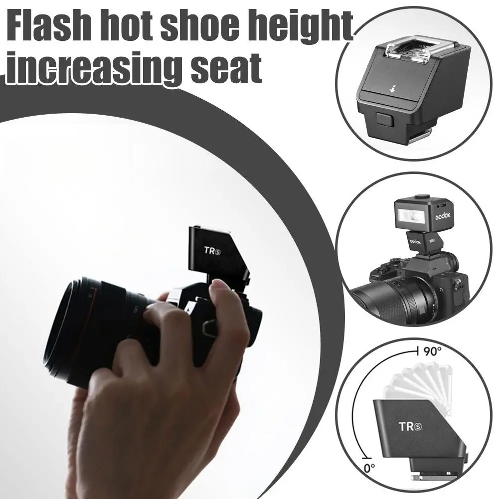 Godox TR TTL Hot Shoe Riser متوافق مع Canon E-TTL II Nikon i-TTL Sony Fujifilm OM System TTL Systems لـ Godox iT20 iT22