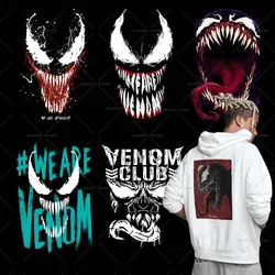 Venom 3 Patches Iron On Transfers For Clothes Cool Venom The Last Dance Heat Transfer Vinyl Sticker For T-shirt Printed Applique