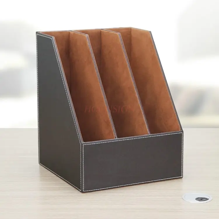 1pcs Fashionable three row desktop file frame, stand, folder, data storage frame, office supplies