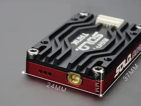 RUSH Solo Tank 5.8G VTX Video Transmitter CNC Shell 1.6W High Power Built-in Microphone Heat Dissipation Structure For RC FPV