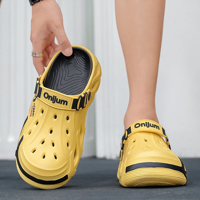 Sommer-Clogs für Herren, EVA-Soft-Slipper, Outdoor-Strandsandalen, neue Herren-Freizeitschuhe, Gartenschuhe, Wasserschuhe, atmungsaktive Strand-Slipper für Herren – Detail 11