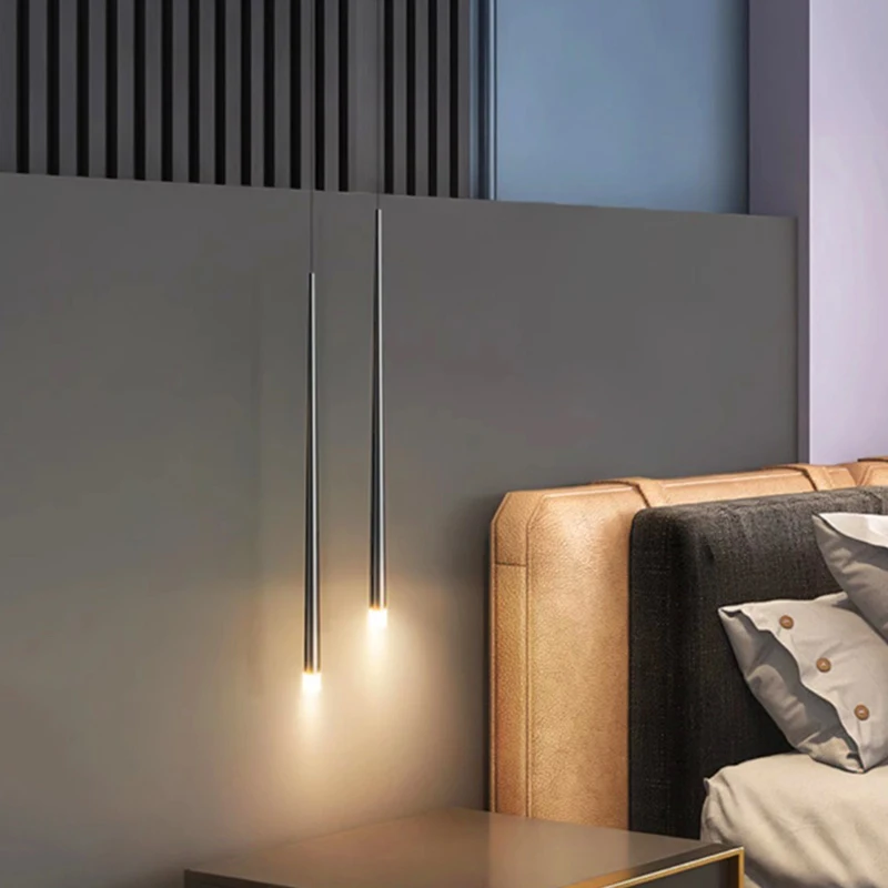 

1pc Modern home decor led lights Bedroom lamp bedside pendant light lamps led Chandeliers hanging light indoor lighting