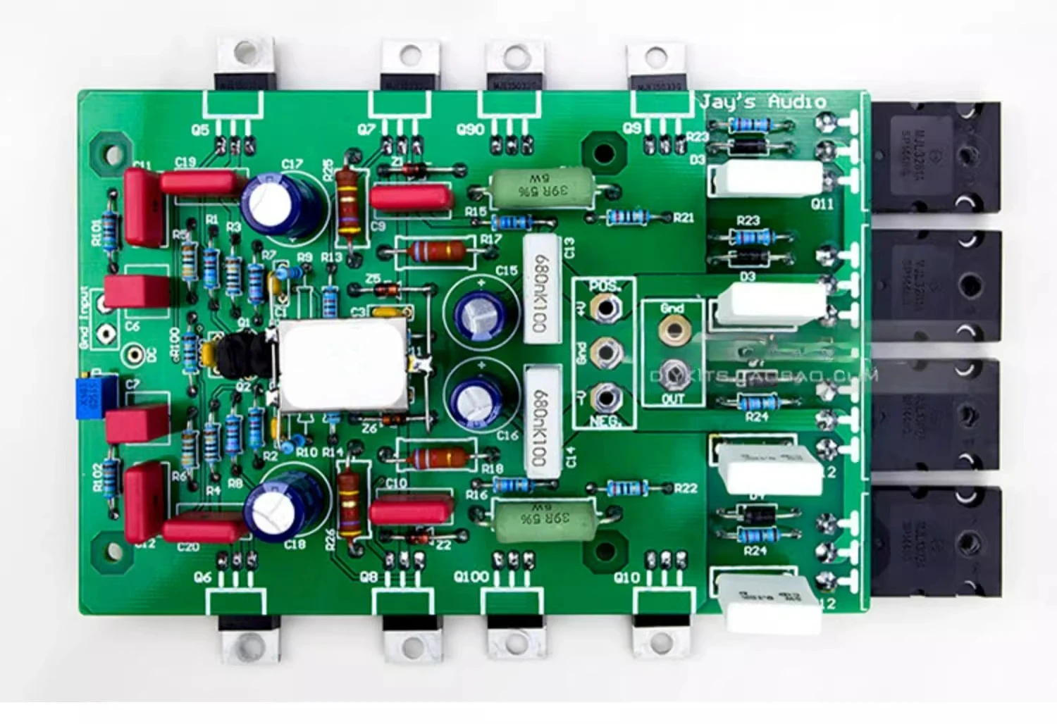 

2 Pairs of Parallel Output Versions of Swiss 108 Post-amplifier Replica Without Negative Feedback Amplification Circuit DIY Kit