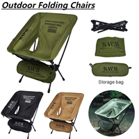Detachable Outdoor Camping Chairs Folding Moon Chair Ultralight Travel Hiking Picnic Seat Portable Beach Fishing Relax Chair