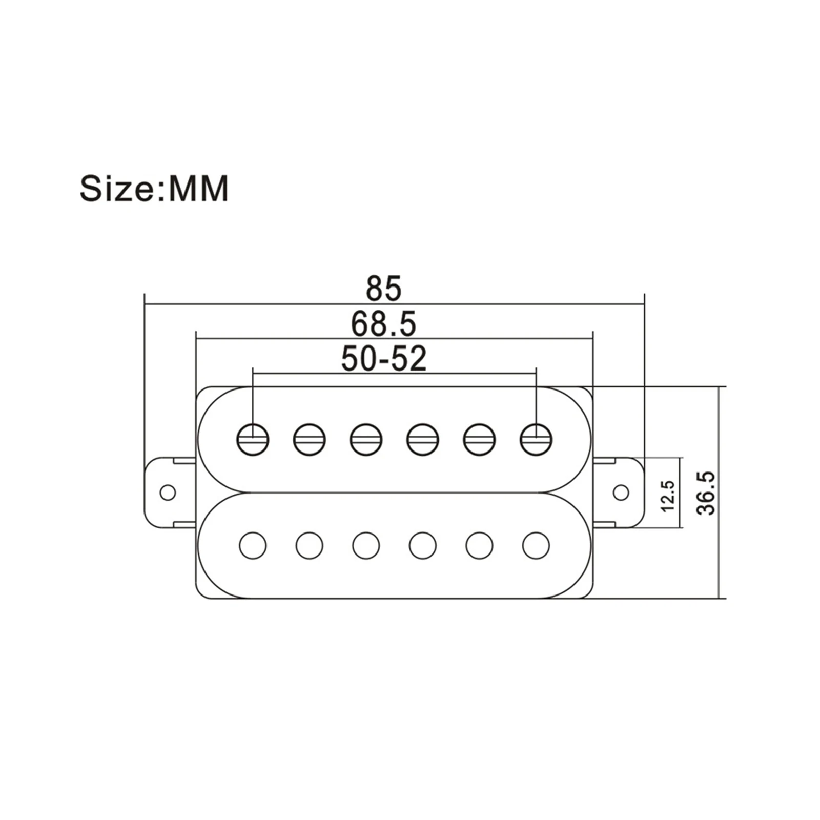 Humbucker Electric Guitar Pickup Coil Spliting Pickup Humbucker Dual Coill Pickup 4 Conduct Cable N-7.5K/B-15K Output Pink