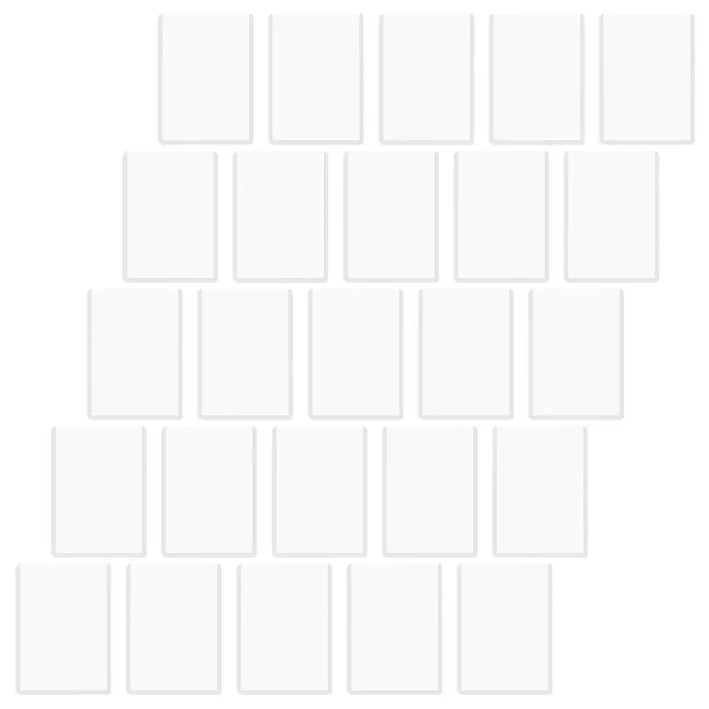 

25 шт. прозрачных жестких защитных чехлов для карт из ПВХ, футляры для хранения игральных карт, защитные чехлы для игровых карт