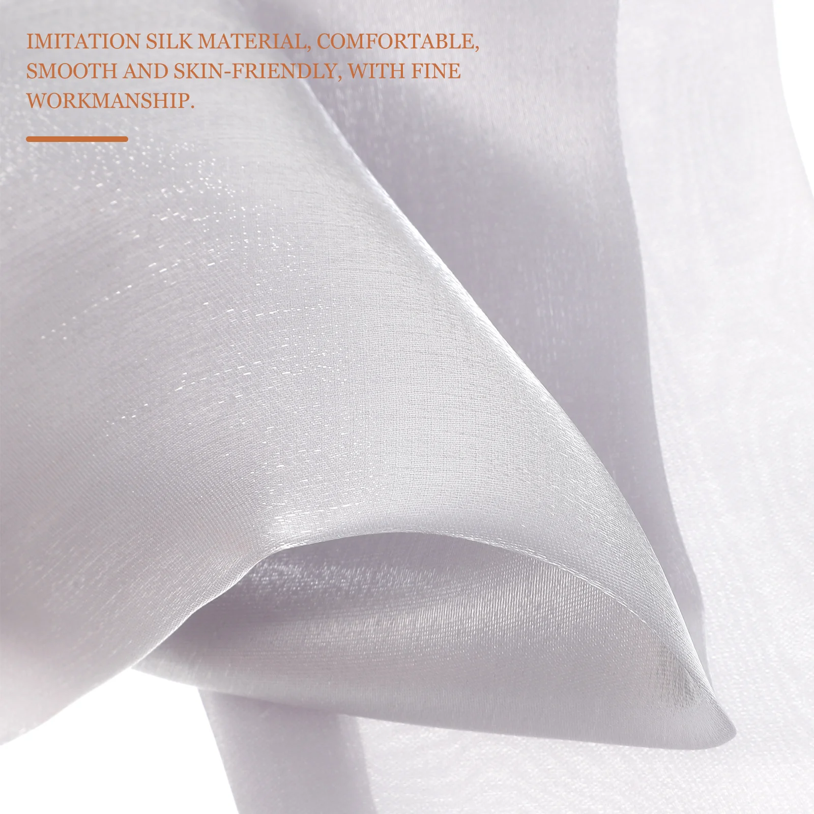 

2Pcs Bright Rhinestone Silk Neck Scarves Smooth Skin Friendly Neckerchiefs for Women Dates Travel Gift Accessories