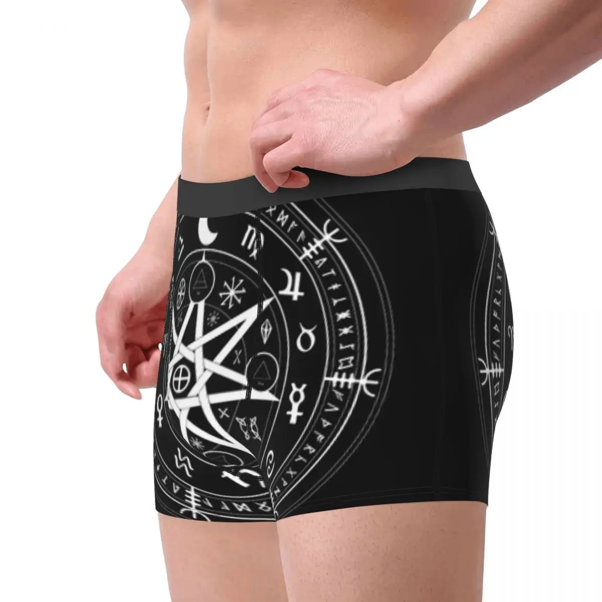 Underwear Men Boxers Wiccan Mandala Witches Boxer Underwear Male Underpant Boxershort Homme