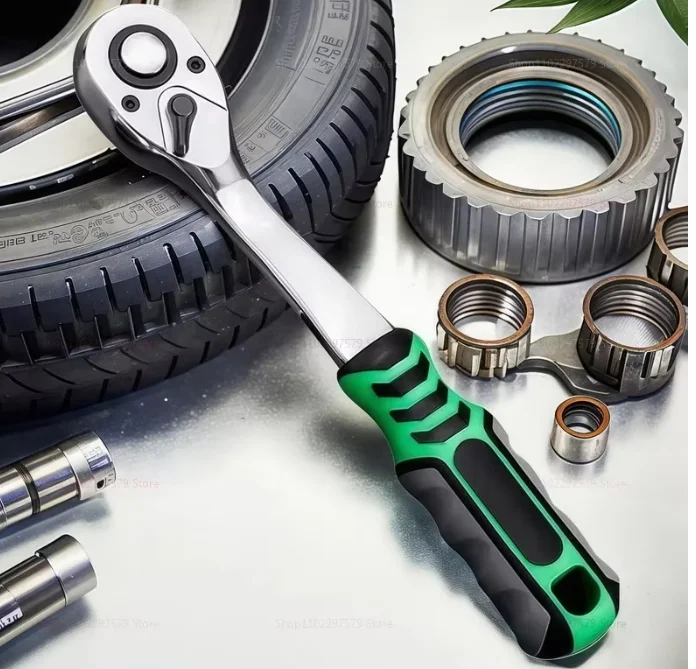 72 Tooth Quick Release Ratchet Wrench Set 1/2 1/4 3/8 3 Sizes Socket Wrenches Two-Way Repair Tools for Vehicle & Bicycle