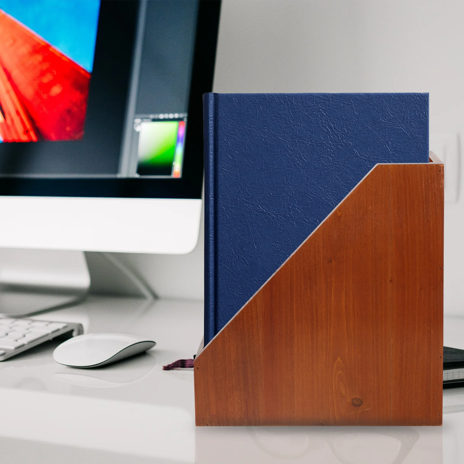 

Rustic Wooden Storage Box Desktop Organizer Large Capacity Wood Desk Box For Office Home Bedroom Wood Boxes For Tabletop
