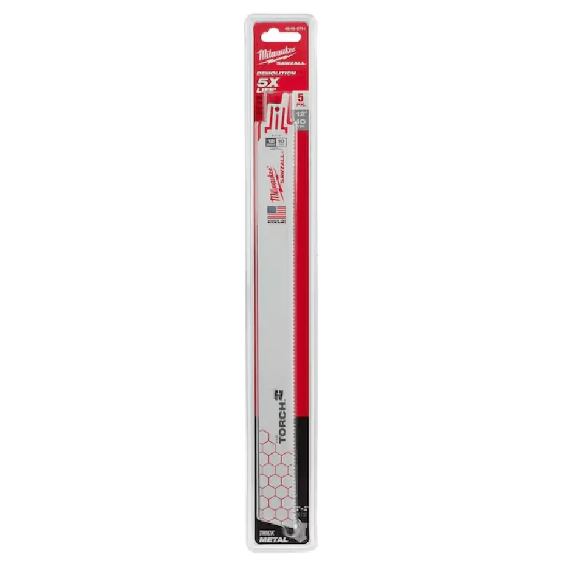 

12" 10 TPI The Torch SAWZALL Blades (5 Pk)