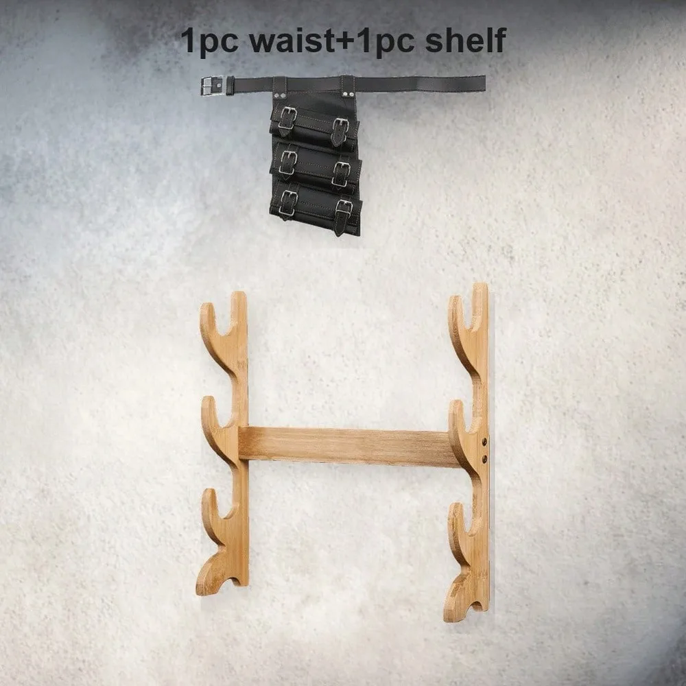 Katana Stand Display Shelf 1 2 3 Layer Sword Holder Rack With Waist Belt Storage Decorative Room Cosplay Display Photo Prop