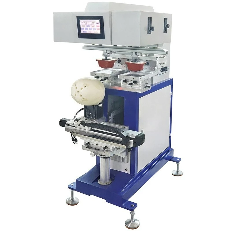 HL-300D-SXL two-color servo module rotary shuttle pad printing machine, high-precision pad printing machine