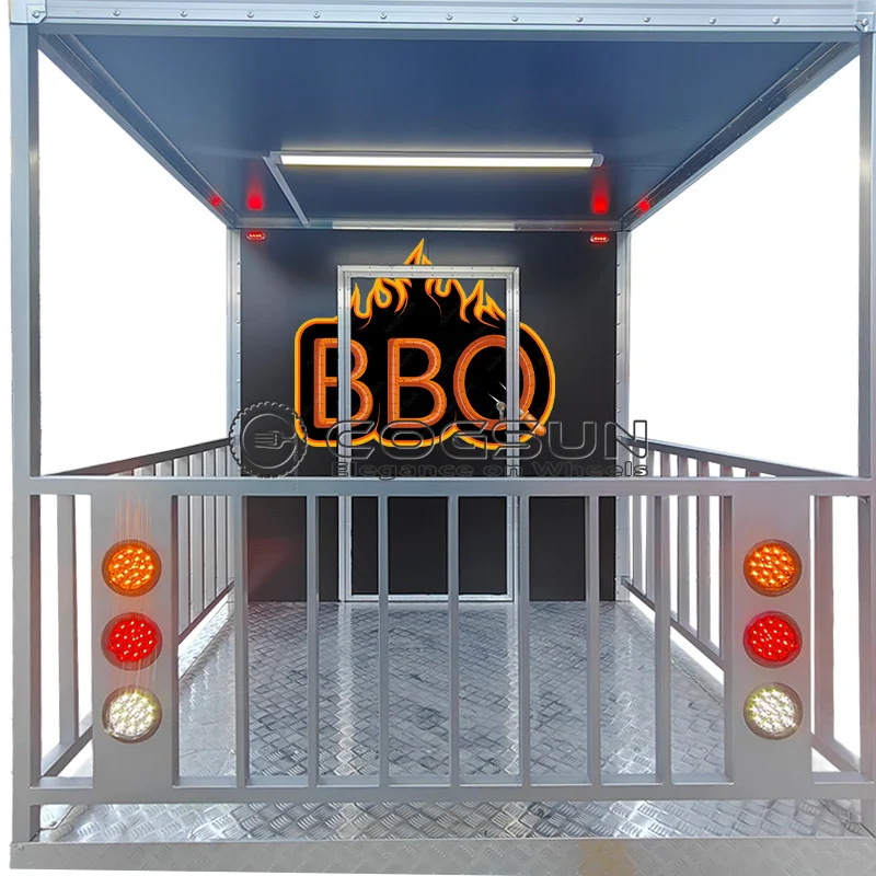 food truck trailer grill  Coffee Food Cart Food Trailer Airstream Food Trailer  Beer Bar New Design White Food Cart