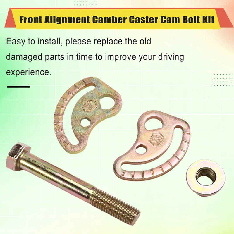 Front Alignment Camber Caster Cam Bolt Kit K100026 For Chevrolet Silverado 1500HD 2500HD 3500HD