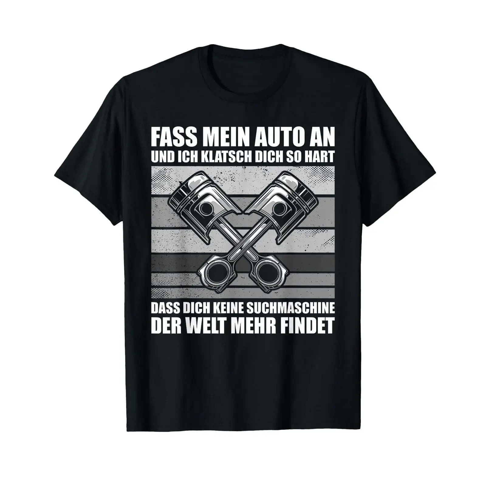 Touch my car and I'll slap you Tuning mechanic T shirt vintage Washed designer clothes fashion Stretched Versatile graphic