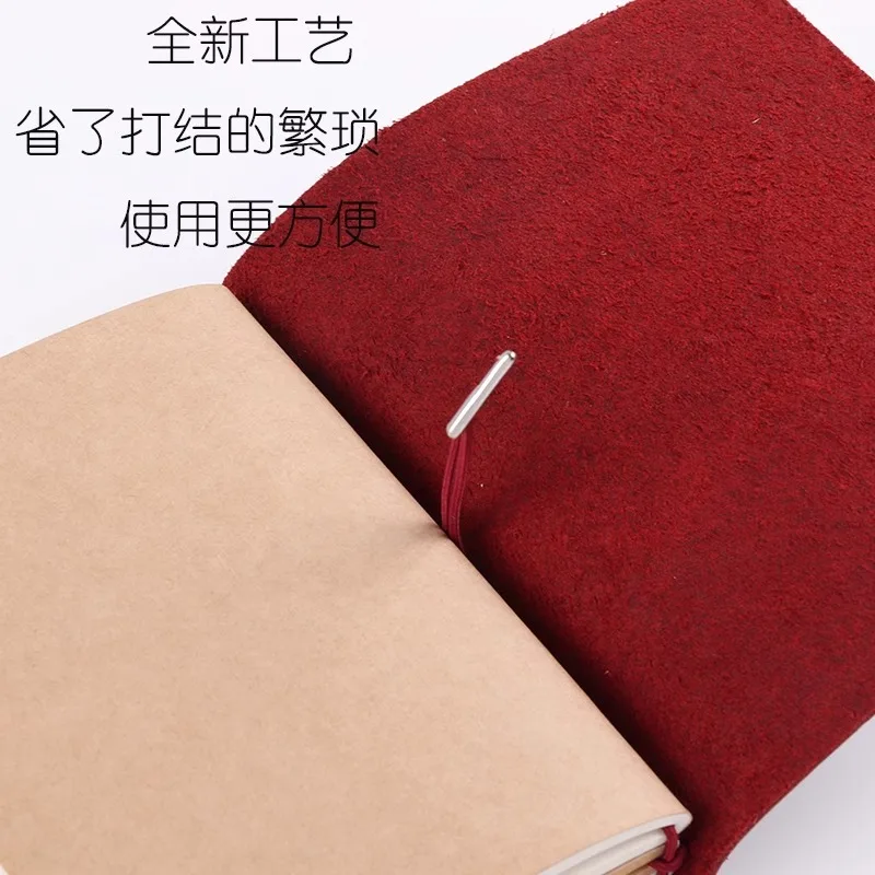 Vintage Handmade Traveler Notebook TN Special Edge Protection Small Leather Block Protective Cover Leather Buckle