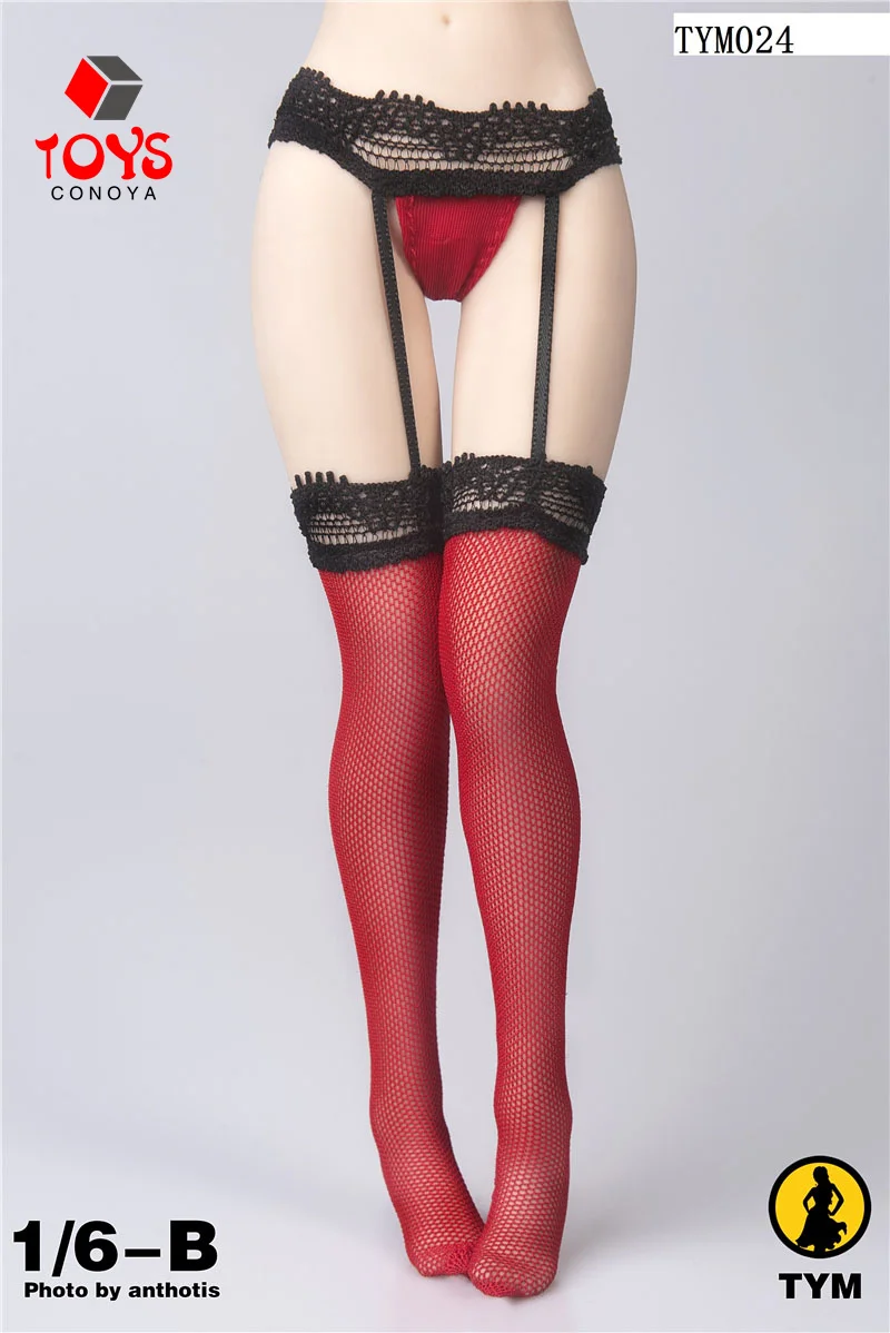TYM024 1/6 أنثى مثير الحمالات جوارب طويلة الملابس الداخلية جوارب نموذج صالح PH TBL 12 بوصة الجندي عمل الشكل دمى الجسم