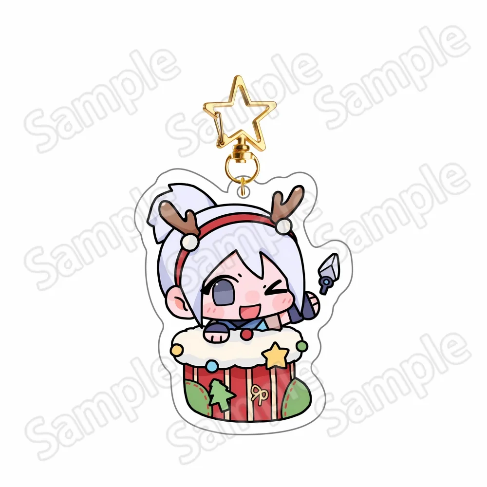 Valorant Jett Reyna Clove Sage 6cm Acrylic Keychain Desktop Ornament  game Character Bag Pendant Collectible Fan Gift