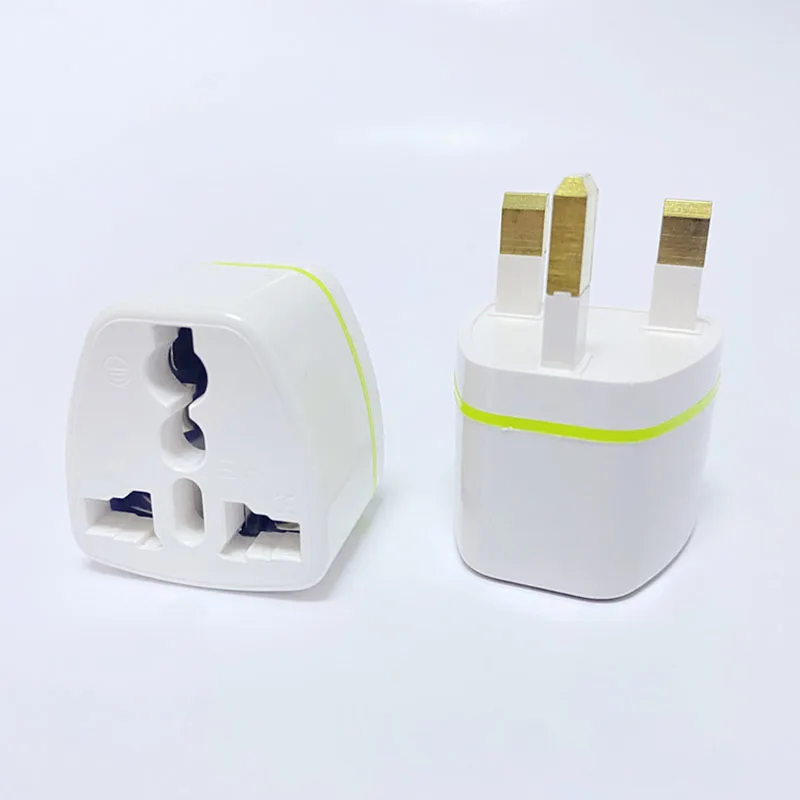 1 4 6pcs Universal British Standard Conversion Socket Converter Power Plug Converter Travel White Plug Power Adapter C2